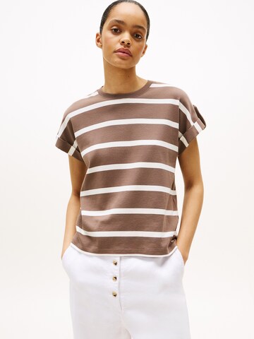 TOMMY HILFIGER Футболка в Коричневый: спереди