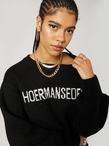 Hoermanseder x About You Sweater 'Carolin' in Black