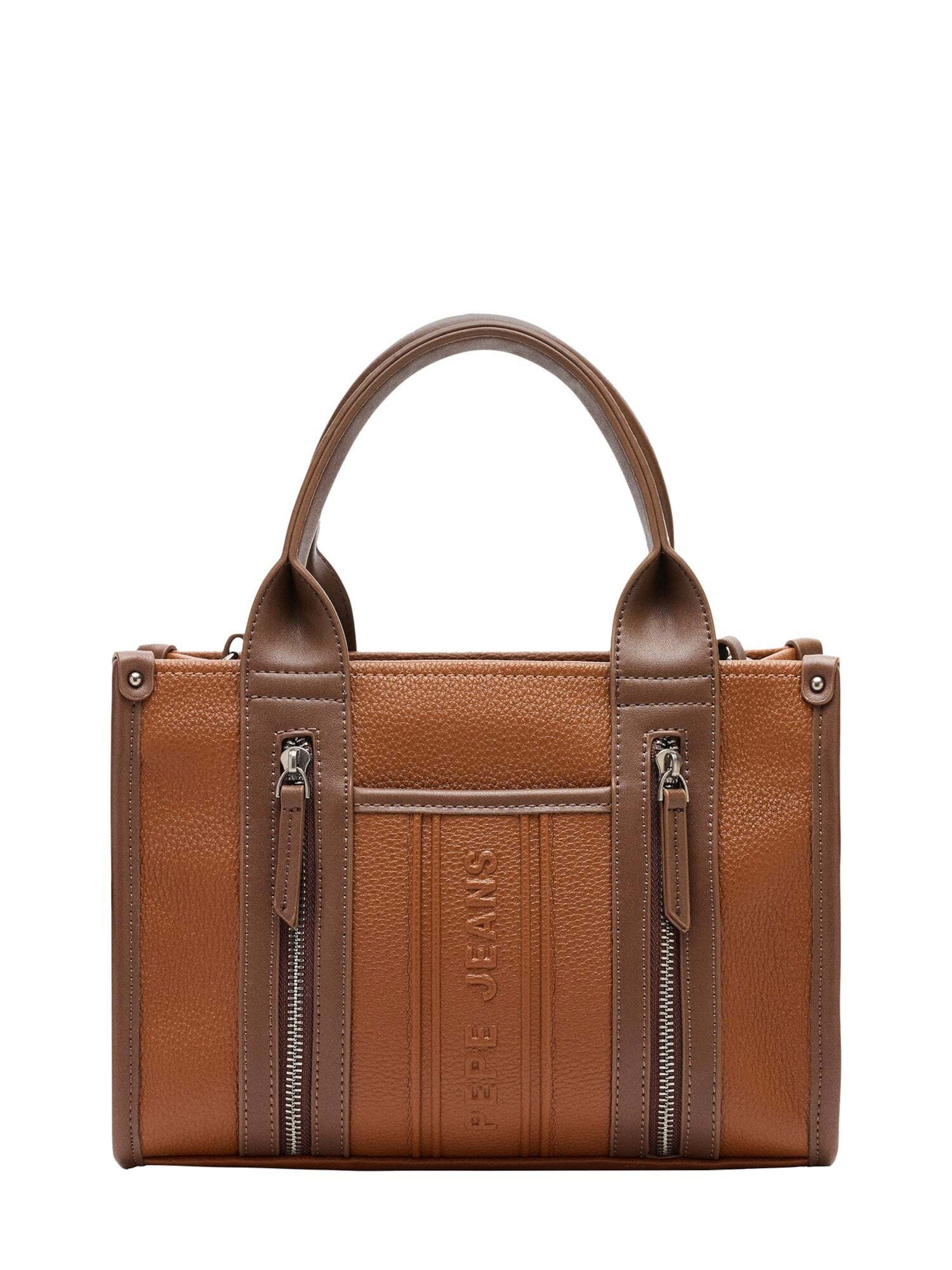 Pepe Jeans Handtasche 'Zadie Maze' in Braun: Vorderseite