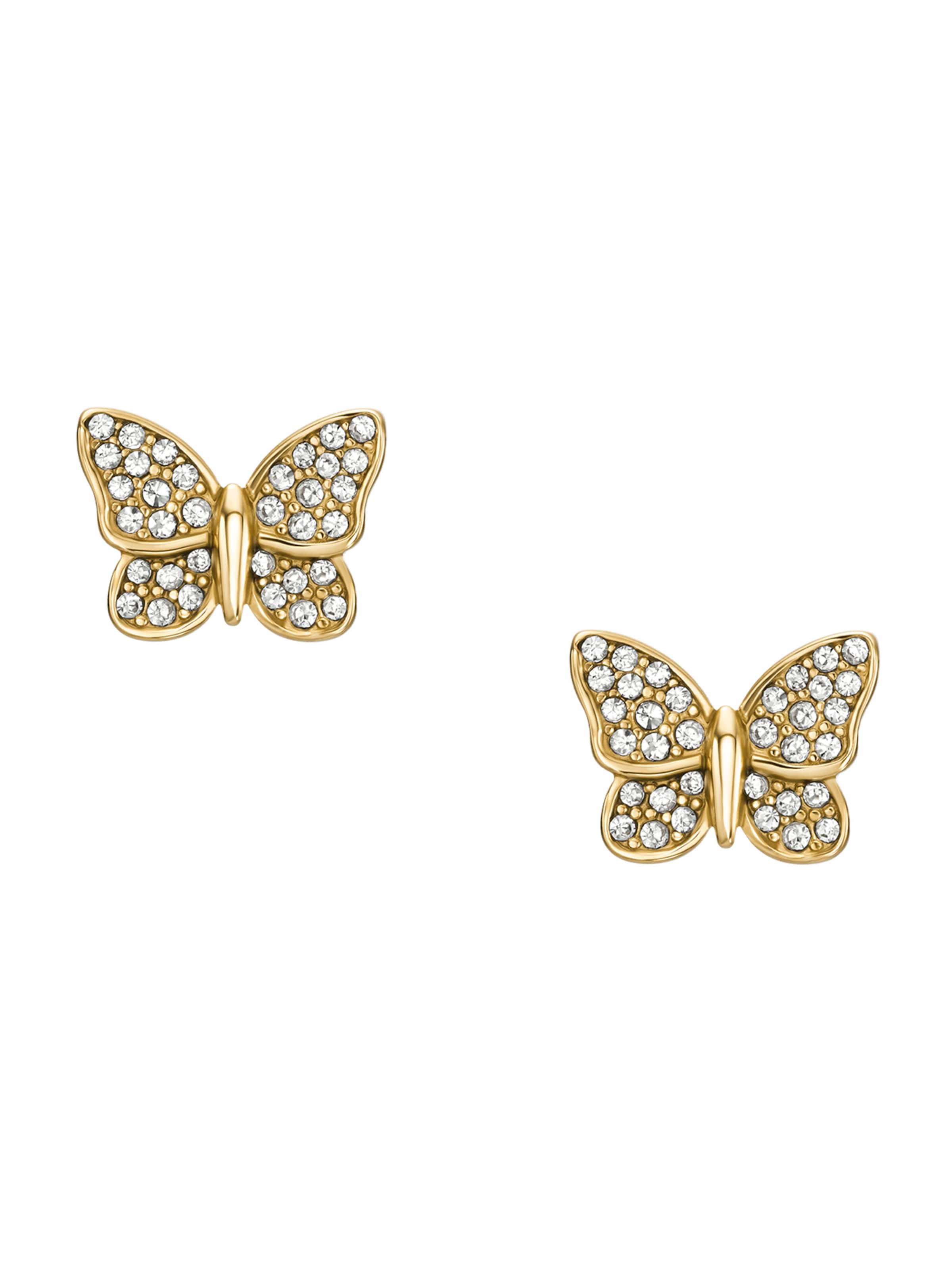 FOSSIL Обеци &#x27;SUTTON&#x27; в злато: отпред