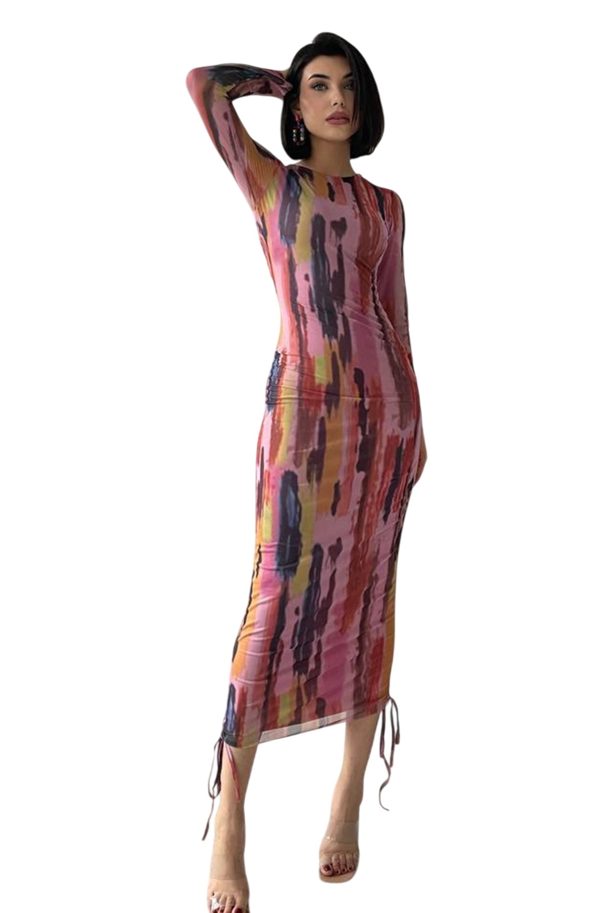 WOMAN VISION Kleid in Mischfarben