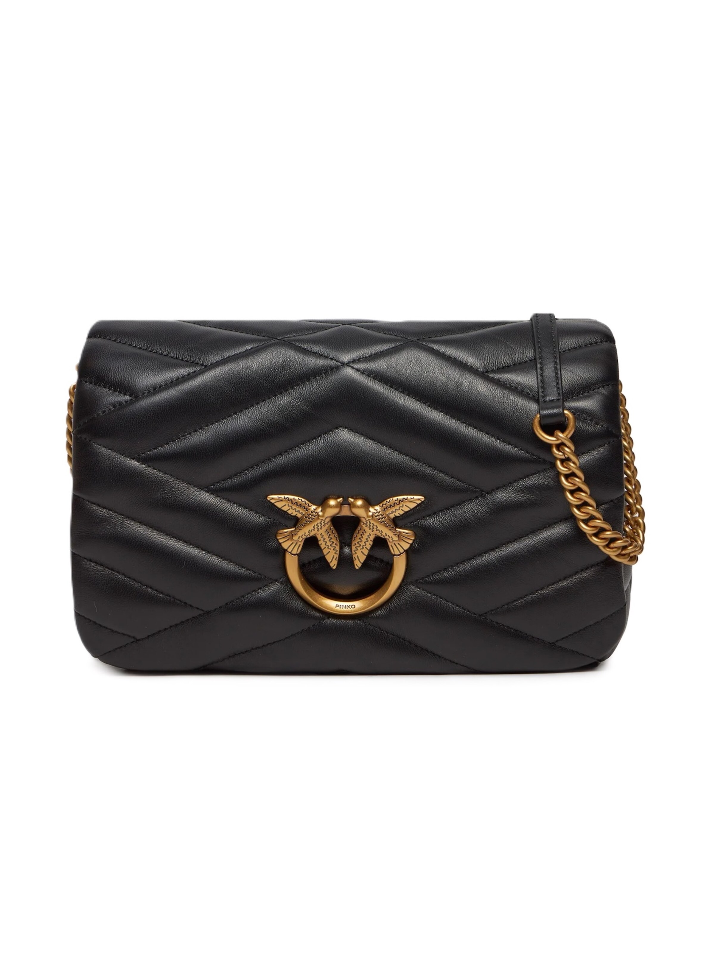 Borsa a tracolla '101584 A1ET' di PINKO in nero: frontale