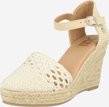 Xti Slingback Pumps in Beige: front