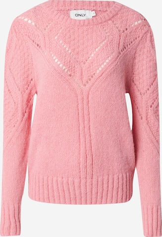 ONLY Пуловер в розово: отпред