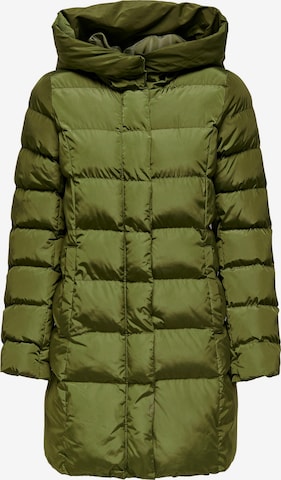 ONLY Winter Coat 'LINA' in Green: front