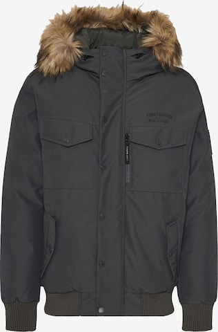 Funky BuddhaZimska jakna - siva boja: prednji dio