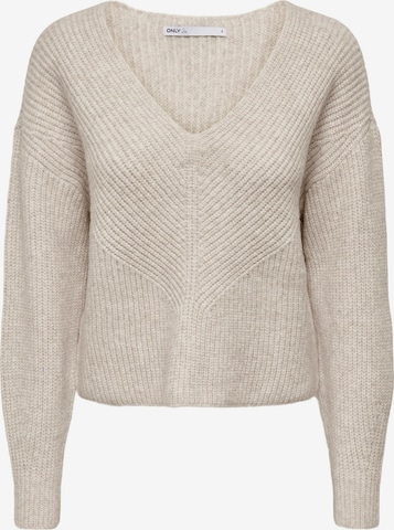 Pull-over 'ALLIE' ONLY en gris : devant