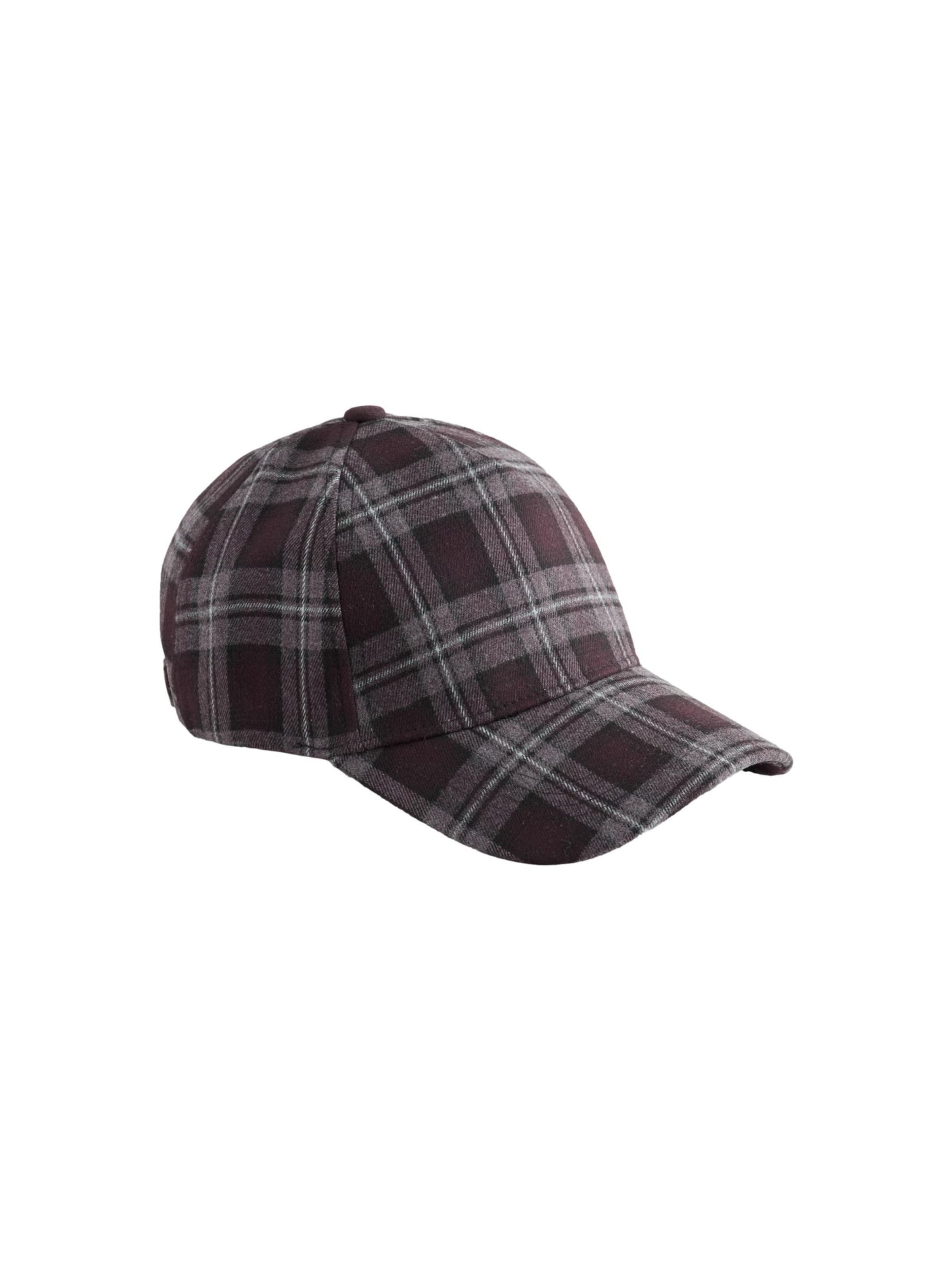 Cappello da baseball in 55-60 Next di colore grigio / borgogna / rosso vino, Visualizzazione prodotti