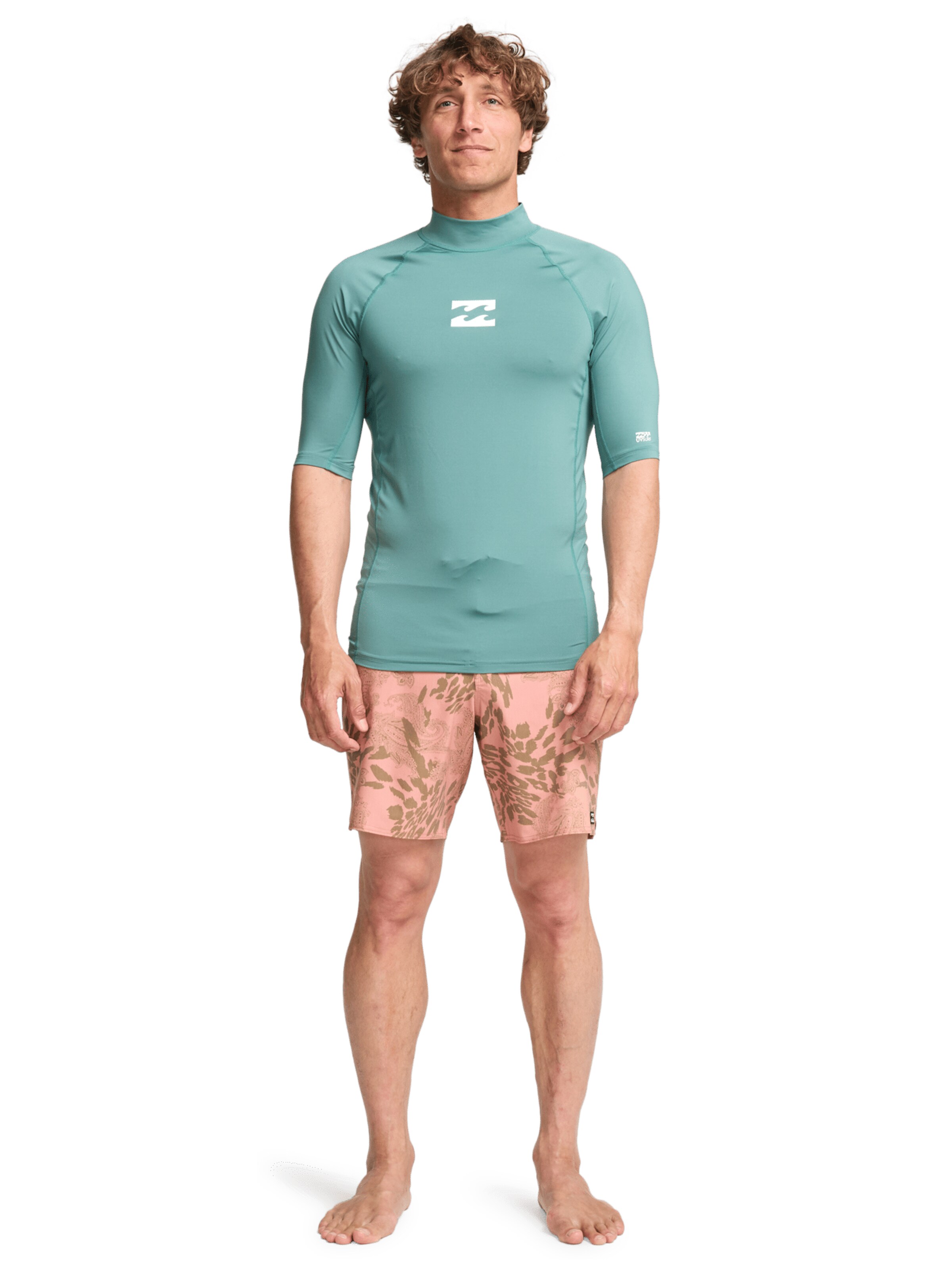 BILLABONG Performance Shirt 'Waves All Day' in Green