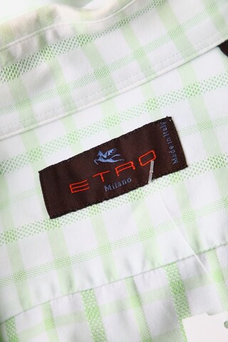 Etro Button Up Shirt in L in Green