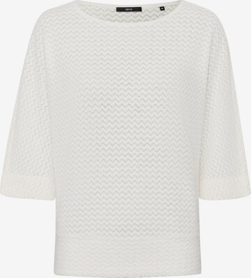 Sweat-shirt zero en blanc : devant