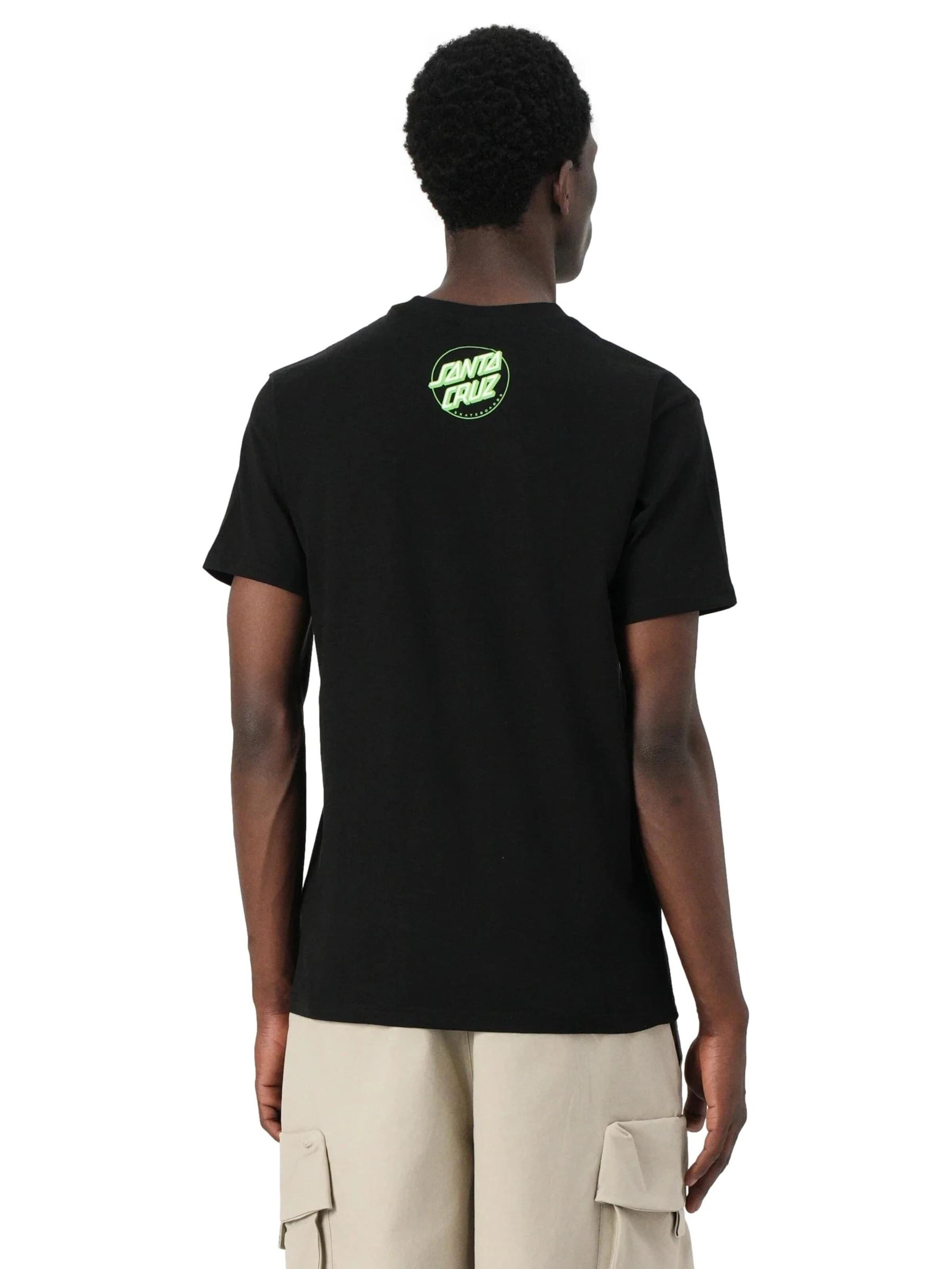 Santa Cruz - Camisa 'Camiseta santa cruz negra screaming hibiscus front tee' em preto