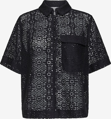 SISTERS POINT Bluse 'ELSIA' i sort: forside