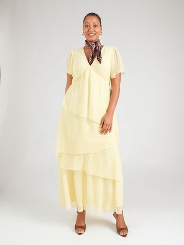 VILA Obleka 'VIDOBBY' | rumena barva: sprednja stran
