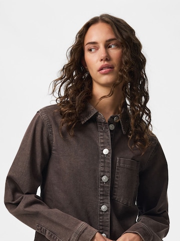 PIECES Bluse 'PCSilke' in Braun