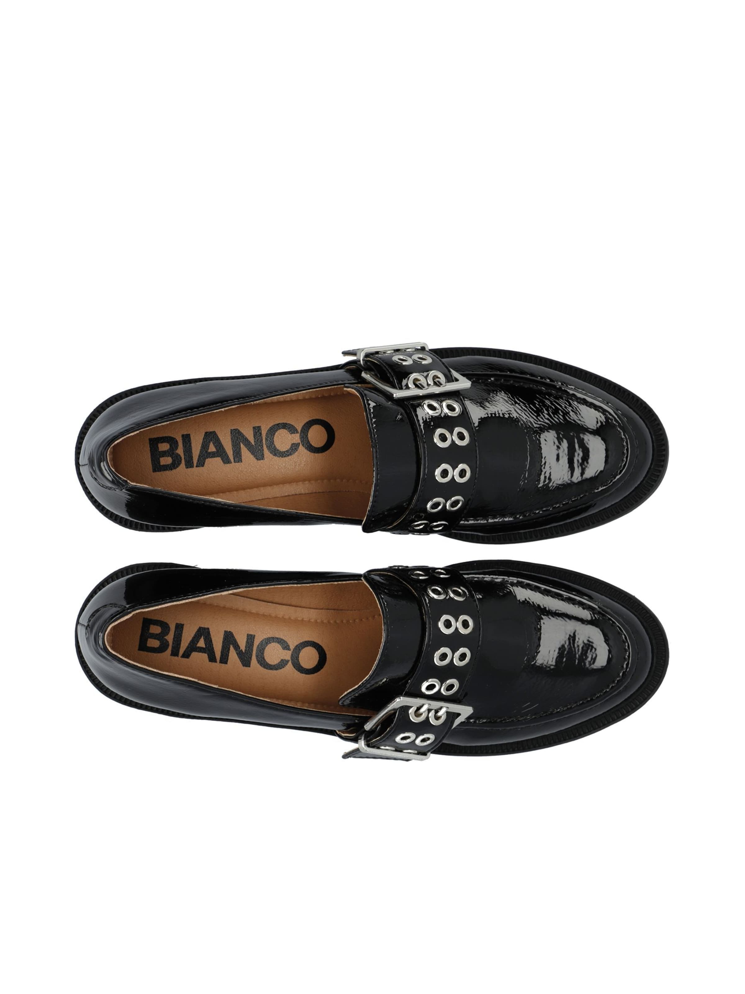 Chaussure basse 'Pearl' Bianco en noir