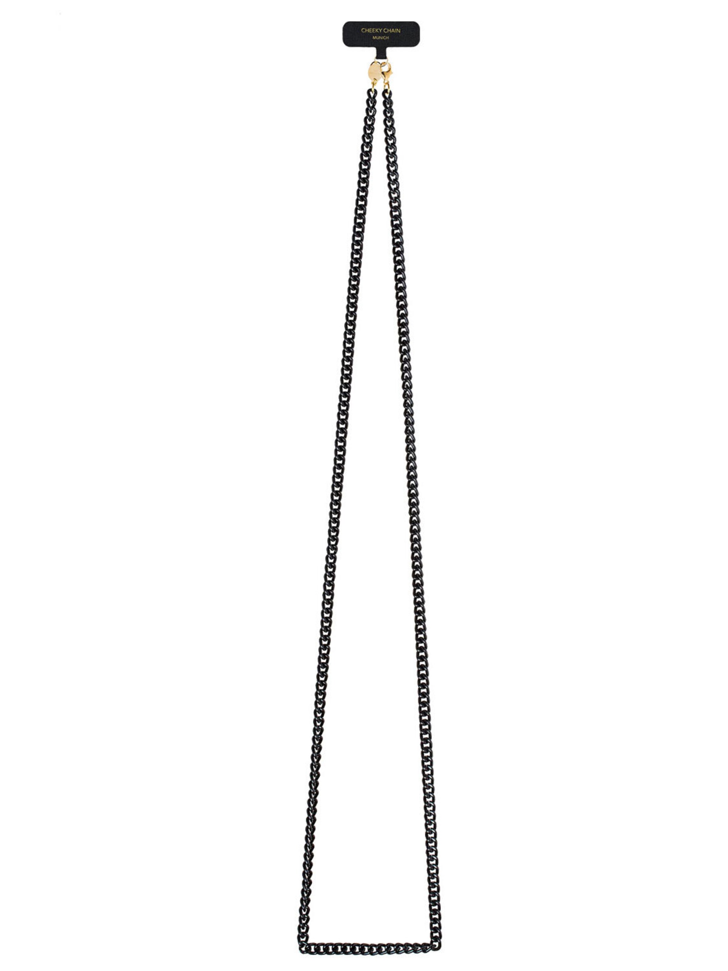 Cheeky Chain Munich Handykette 'Ava' in Schwarz: Vorderseite