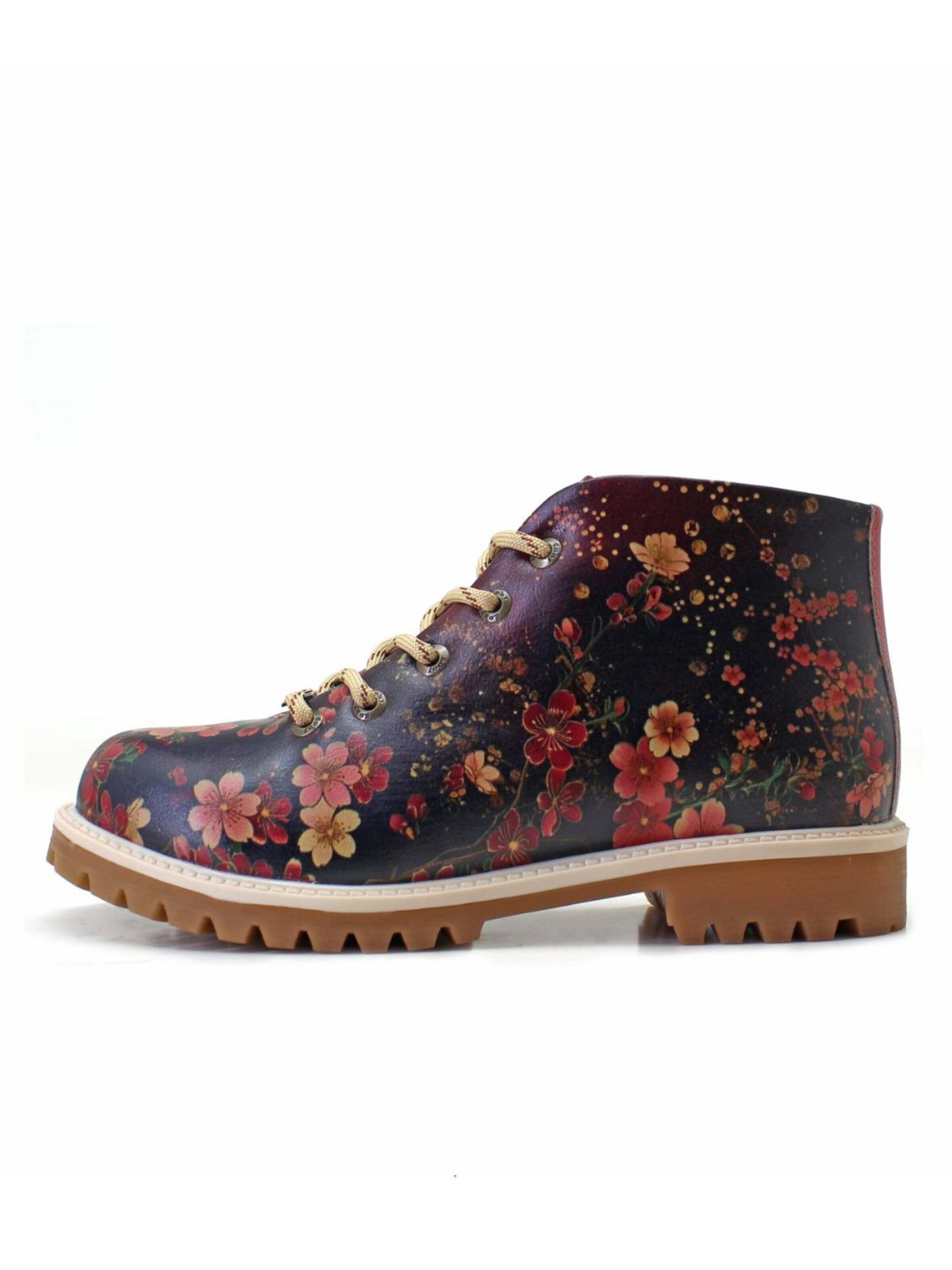 Goby Ankelboots 'Women's Burgundy Ankle boots Goby TKS536' i röd