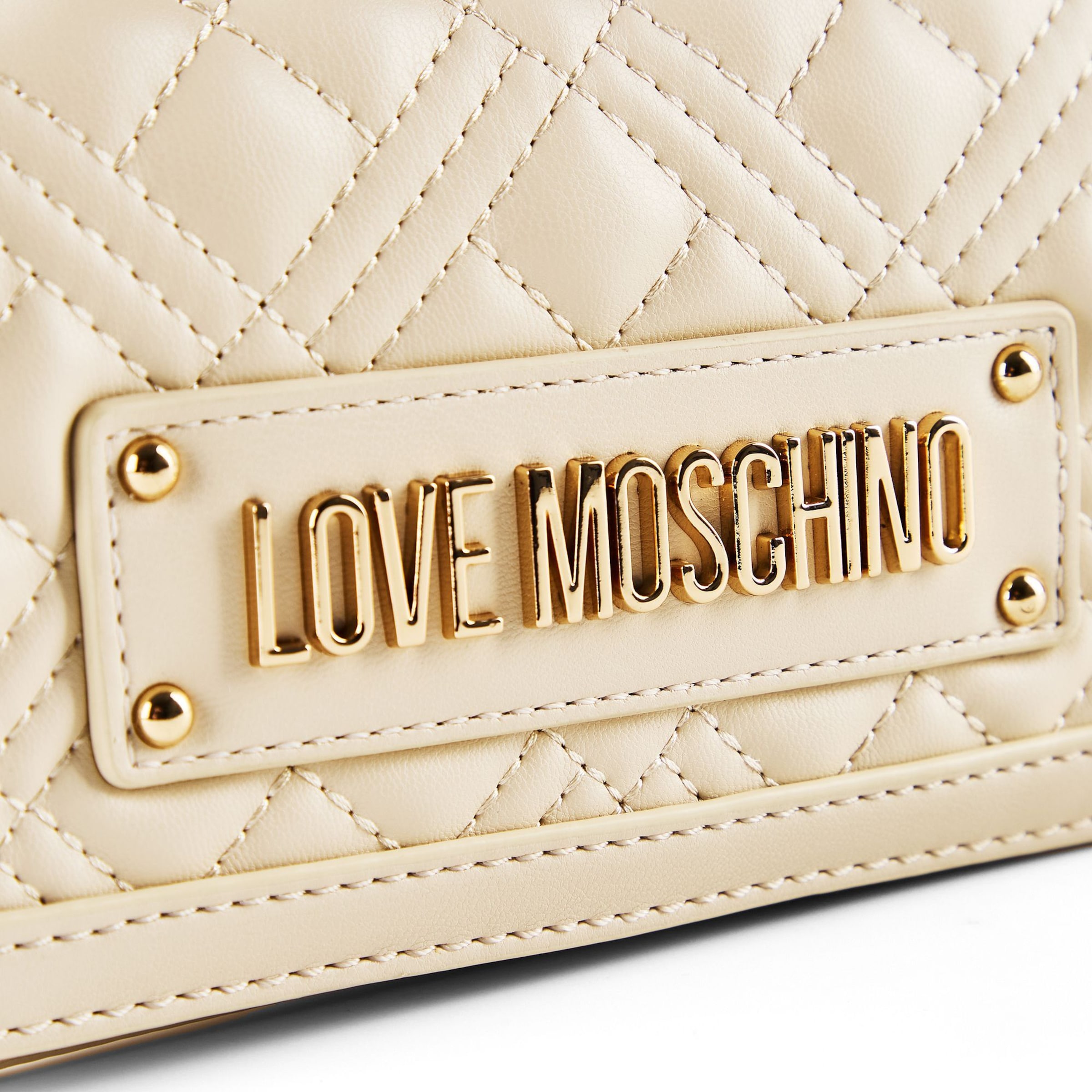 Love Moschino Schoudertas 'Quilted' in Beige
