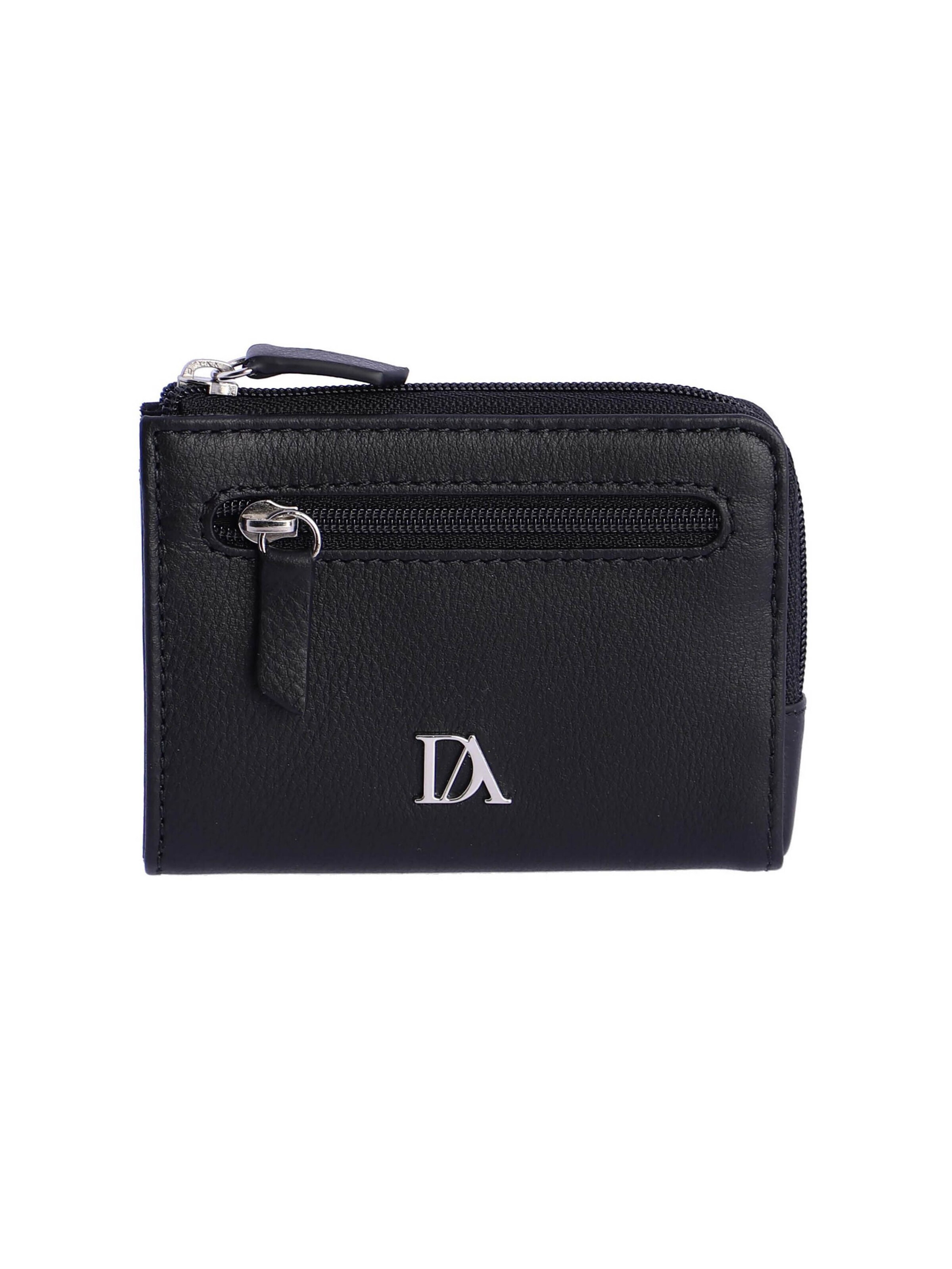 Don Algodon - Cartera 'Monedero para hombre Massimo de piel con protección RFID' en negro: frente