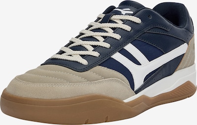 Pull&Bear Niske tenisice u sivkasto bež / mornarsko plava / bijela, Pregled proizvoda