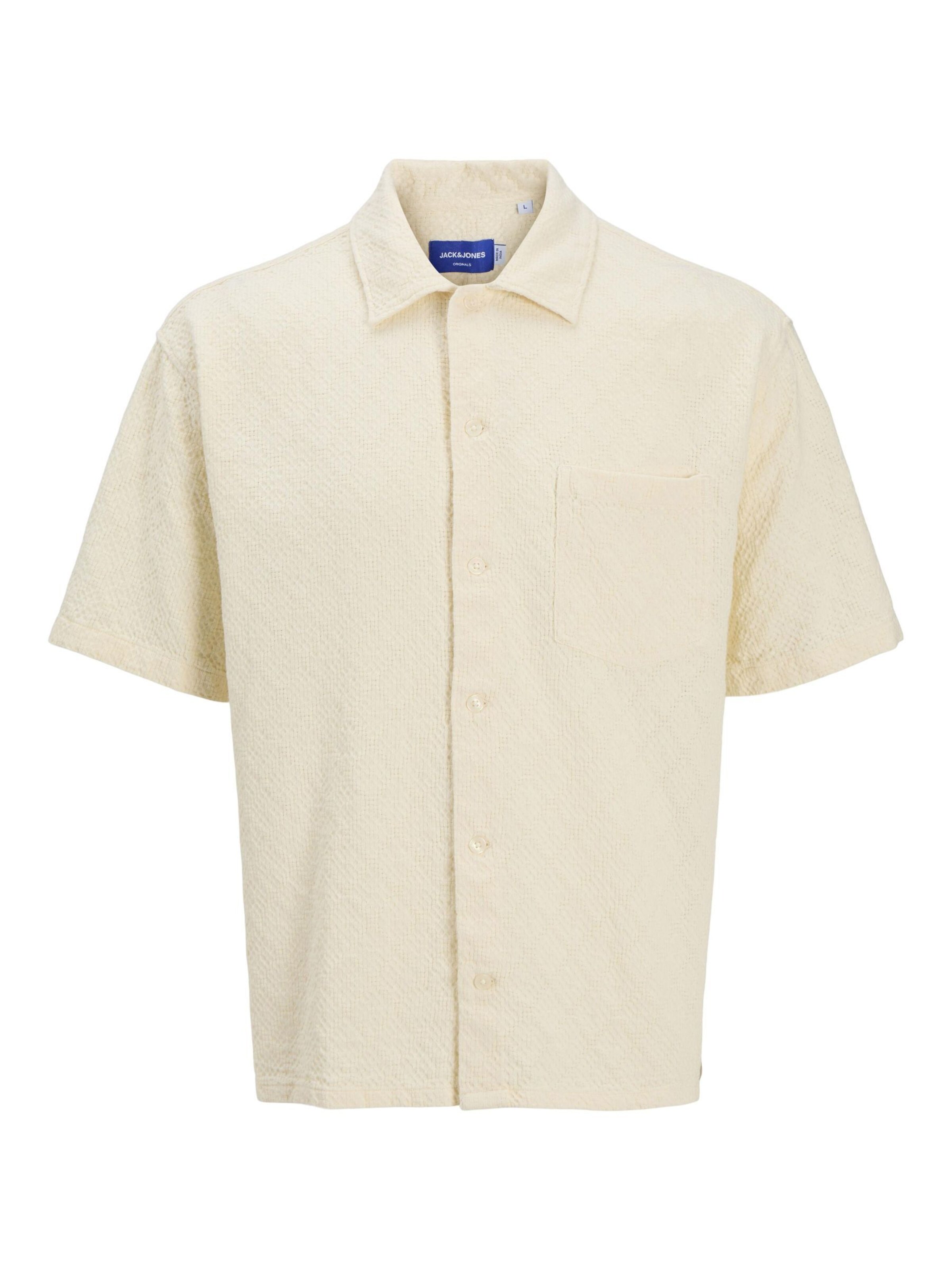 JACK & JONES Comfort Fit Skjorte i hvid: forside