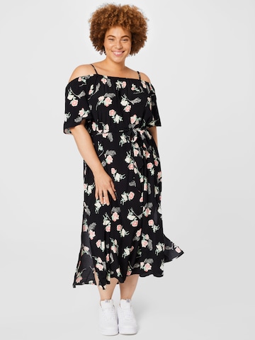 Robe d’été 'Lana' ABOUT YOU Curvy en noir : devant