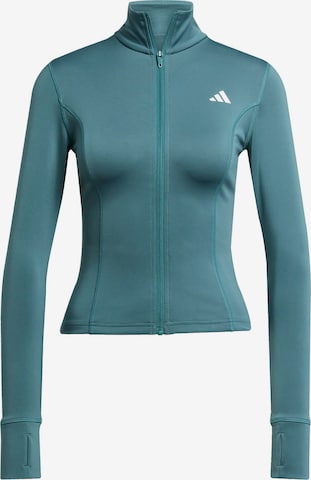 ADIDAS PERFORMANCE Спортивная кофта 'OPT ESS' в Зеленый: спереди