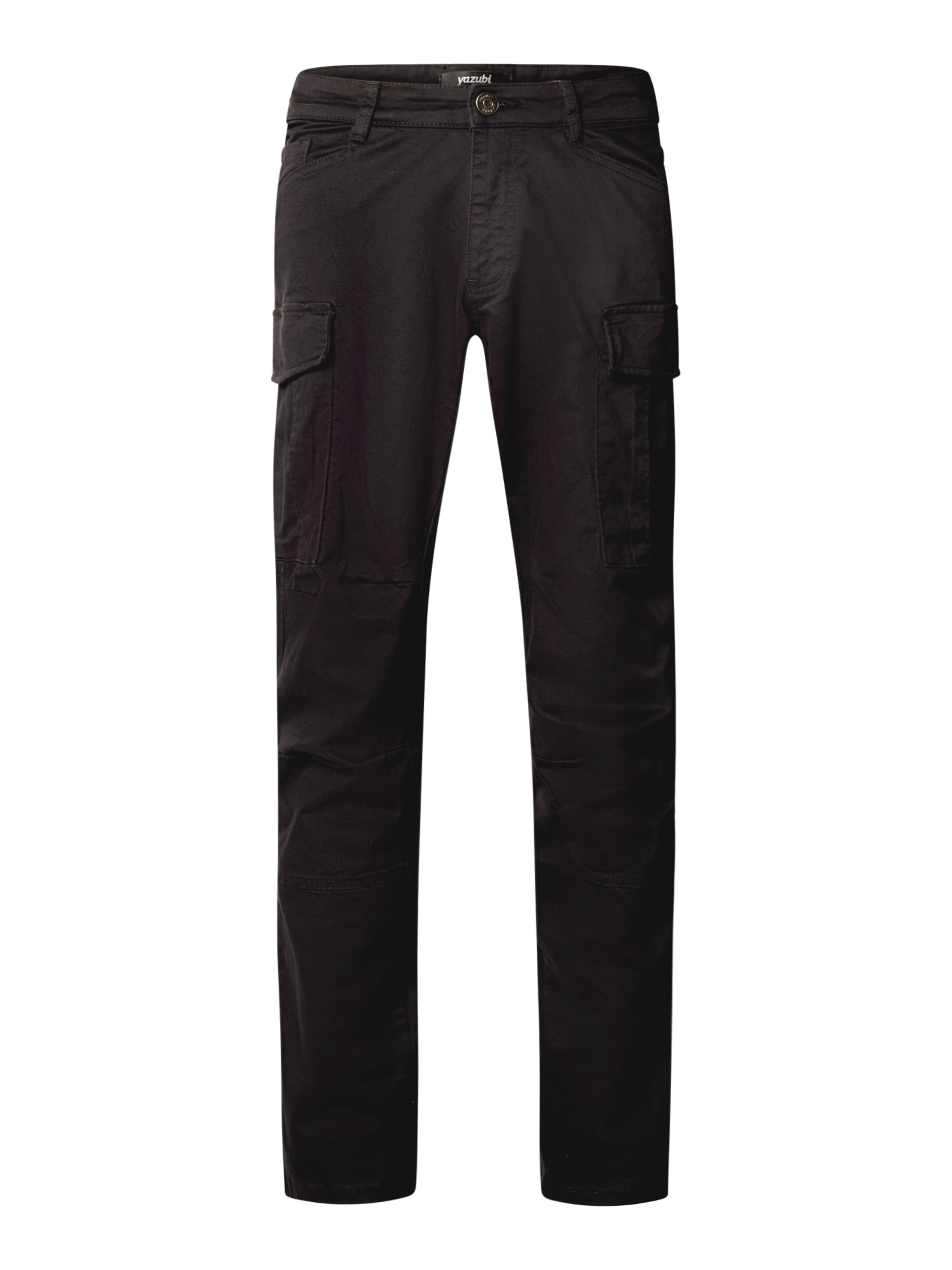 yazubi Slim fit Cargo Pants 'Jayden' in Black: front