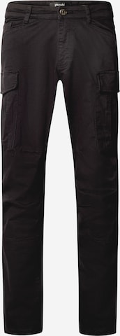 yazubi Slimfit Cargohose 'Jayden' in Schwarz: Vorderseite