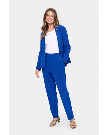 SAINT TROPEZ Tapered Byxa 'Celest' i blå