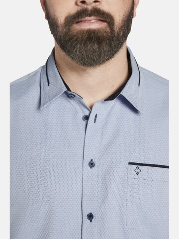 Charles Colby Comfort fit Button Up Shirt ' Duke Riffith ' in Blue