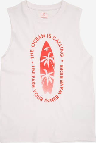 4F Junior Функционална тениска в бяло: отпред