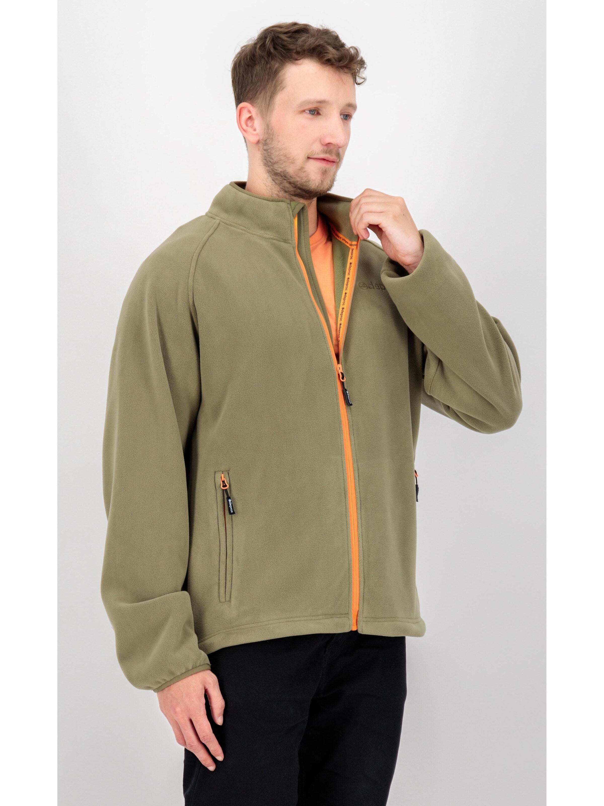 deproc Fleece Jacket 'WAWA BAY' in Green