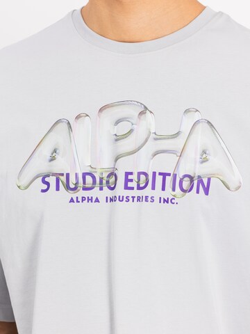 T-Shirt 'Studio Edition' ALPHA INDUSTRIES en gris