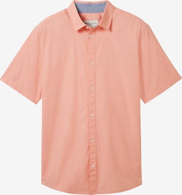 Chemise TOM TAILOR en orange : devant