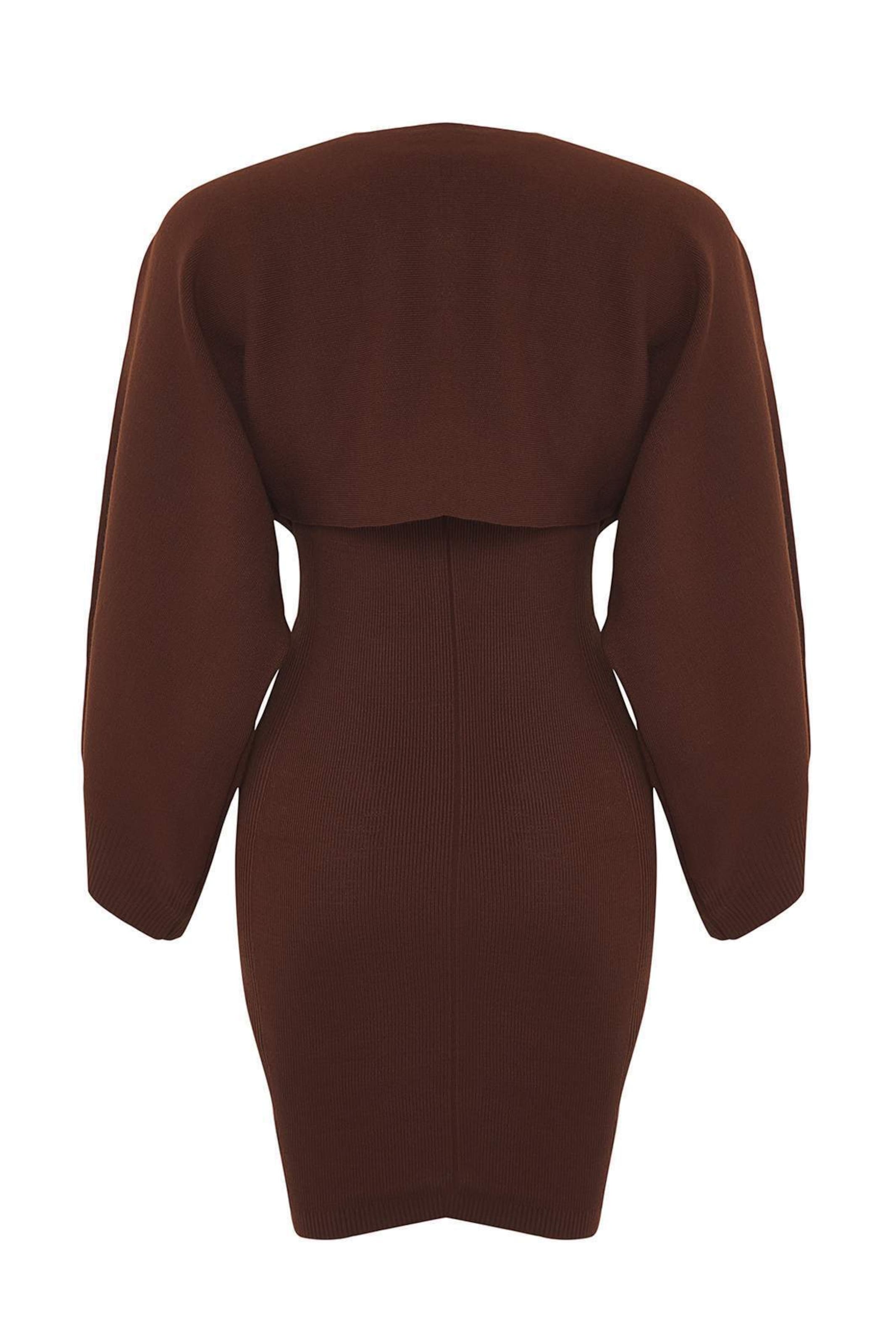 Trendyol Knit dress in Brown