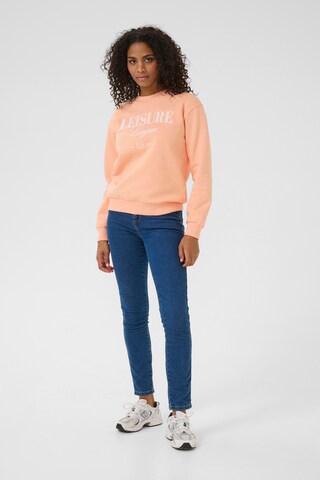 Kaffe Sweatshirt 'Viola' in Orange