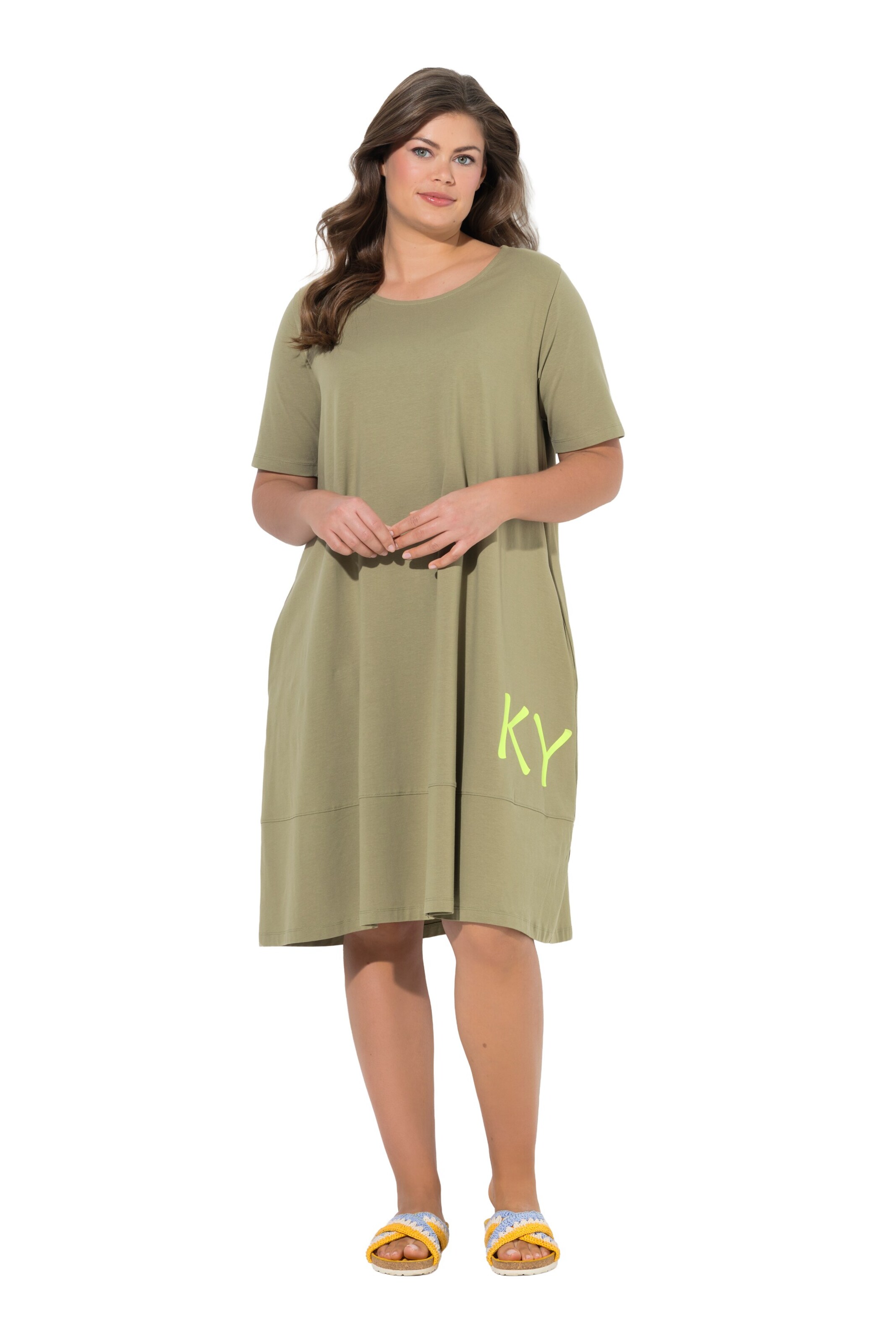 LAURASØN Jurk in Groen: voorkant