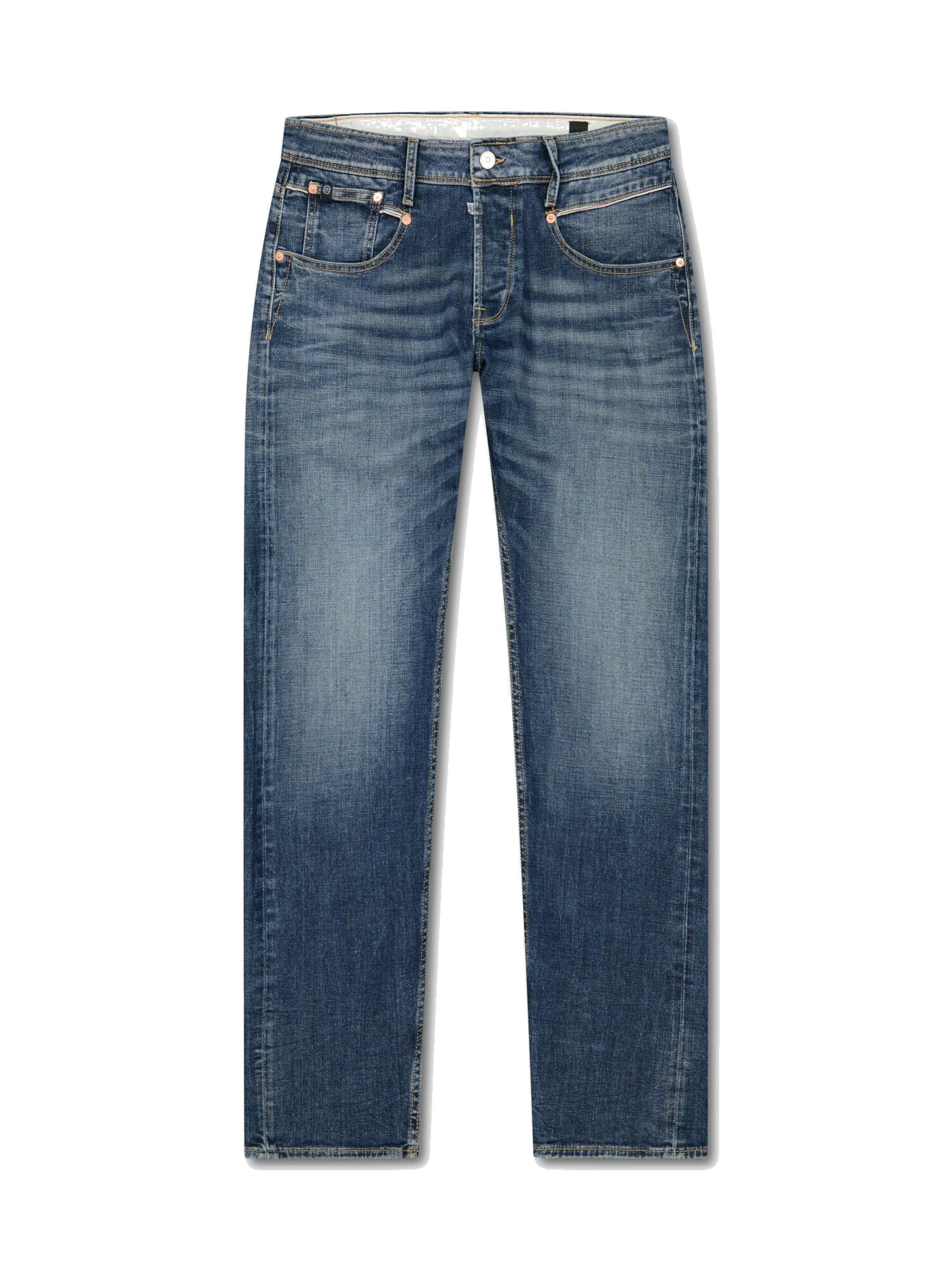 Le Temps Des Cerises Regular Jeans in Blauw: voorkant