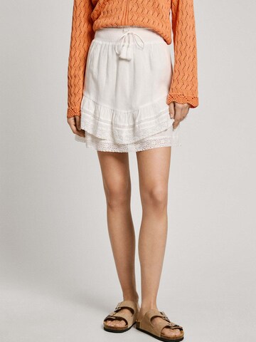 Pepe Jeans Skirt 'Elena' in White: front