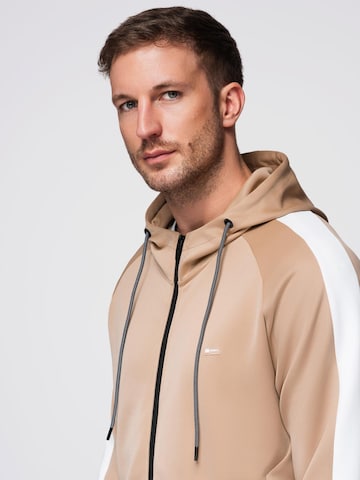 Ombre Sweatjacka i beige