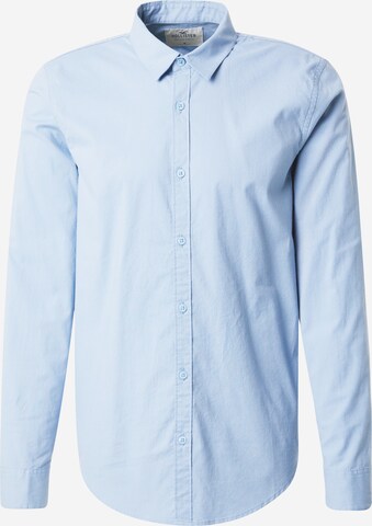 HOLLISTER - Regular Fit Camisa 'EMEA' em azul: frente