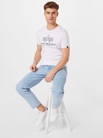 ALPHA INDUSTRIES Shirt in White