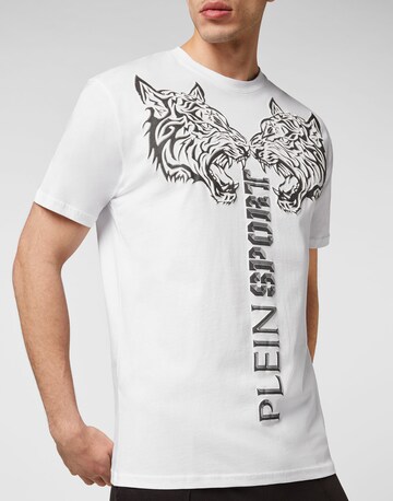 Maglietta 'Tiger' di Plein Sport in bianco