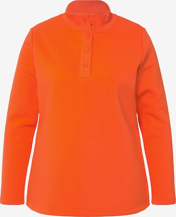 Sweat-shirt Ulla Popken en orange : devant