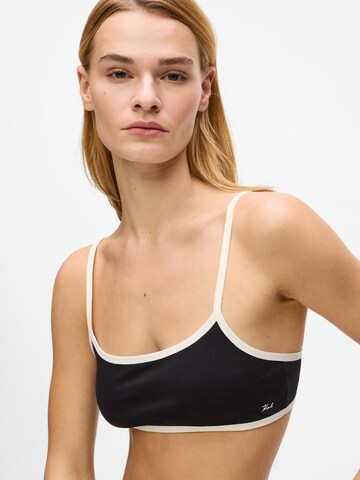 Karl Lagerfeld Bustier Melltartó - fekete: elől