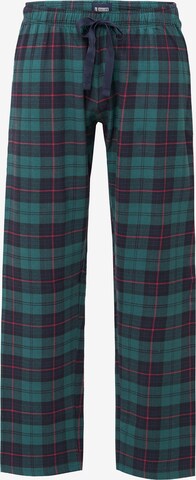 Happy Shorts Pajama Pants ' XMAS ' in Green: front