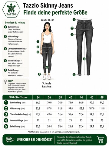 Skinny Jean 'F107' Tazzio en gris