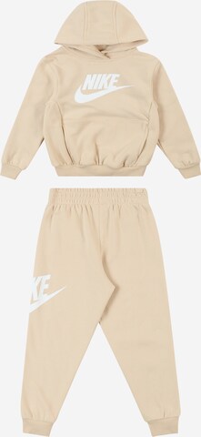 Nike Sportswear Костюм для бега в Бежевый: спереди